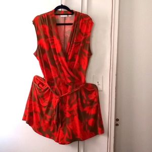 Beautiful wrap front romper